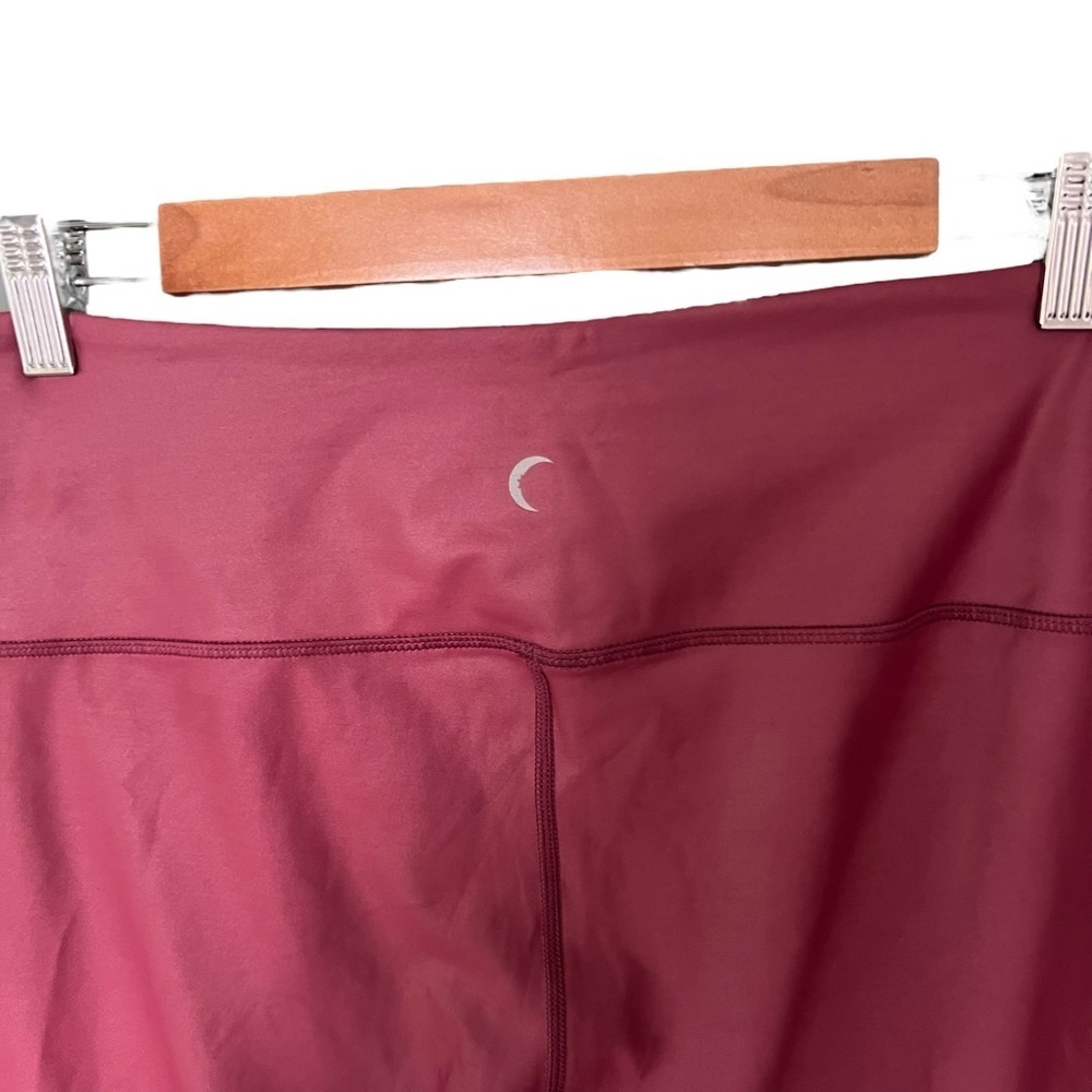 Zyia Active - Red Metallic Light N Tight High Rise Full Length Leggings Sz 14-16 - Picture 7 of 9